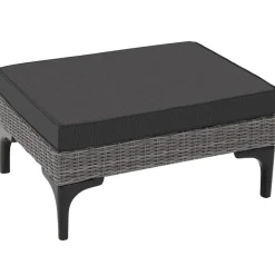 tectake Wicker lounge Bellaria met aluminium frame, Grijs