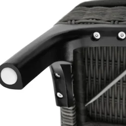 tectake Wicker lounge Bellaria met aluminium frame, Grijs