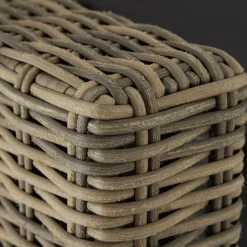 tectake Wicker lounge Pula met aluminium frame, Natuur