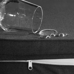 tectake Wicker lounge Pula met aluminium frame, Natuur