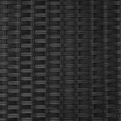 tectake Wicker loungesofa Corfu, Zwart / Grijs