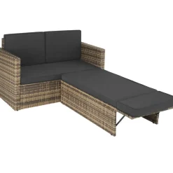 tectake Wicker loungesofa Corfu, Natuur