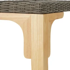 tectake Wicker tafel Foggia met 8 stoelen Rosarno, Natuur