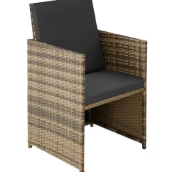 tectake Wicker tuinset Lausanne 2+1 - Natuur