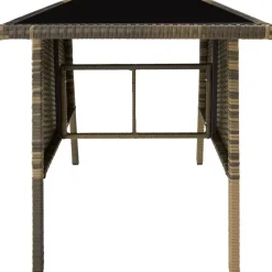 tectake Wicker tuinset Lausanne 2+1 - Natuur