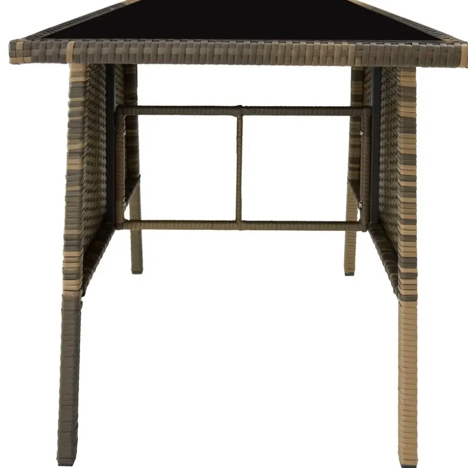 tectake Wicker tuinset Lausanne 2+1 - Natuur