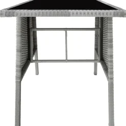 tectake Wicker tuinset Lausanne 2+1 - Lichtgrijs