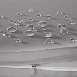 tectake Wicker tuinset Palma 8+4+1 met beschermhoes - Grijs/lichtgrijs