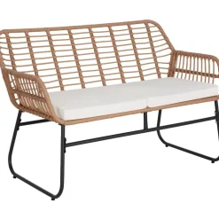 tectake Wicker zitgroep Molfetta XL voor 4 personen, Natuur