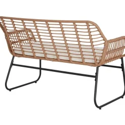 tectake Wicker zitgroep Molfetta XL voor 4 personen, Natuur