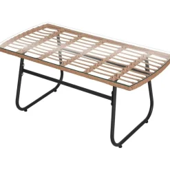 tectake Wicker zitgroep Molfetta XL voor 4 personen, Natuur