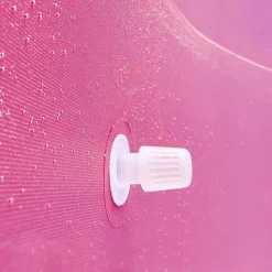 tectake Zwembad rond met stalen frame en filterpomp Ø 360 x 76 cm, Pink