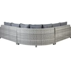 TEGLIO - Loungeset 9-zits - Grijs - Kunstrotan