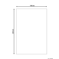 TELLIKAYA - Loper vloerkleed - Grijs - 160 x 230 cm - Jute