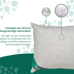 Ten Cate 100% Eendenveren Hoofdkussen - 60x70 - 2 stuks