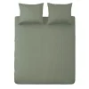 Ten Cate 100% Katoensatijnen Tweepersoons Dekbedovertrek - 200x200/220 - Groen
