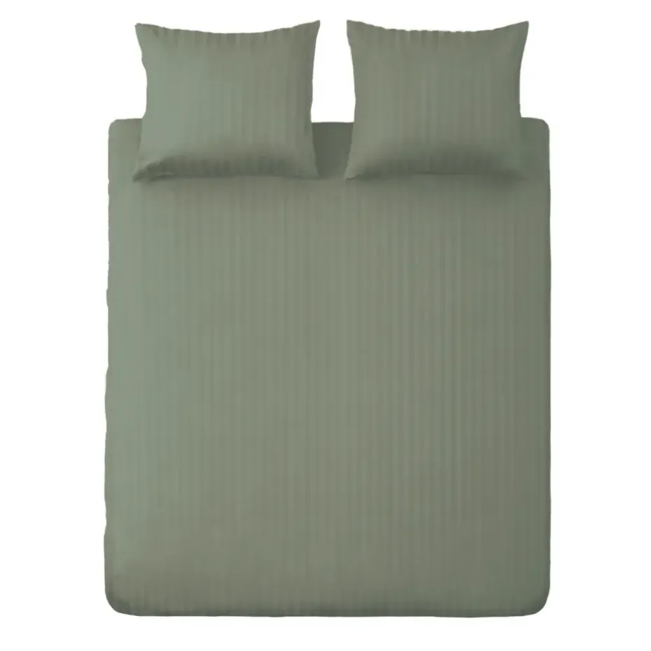 Ten Cate 100% Katoensatijnen Lits-jumeaux Dekbedovertrek - 240x200/220 - Groen