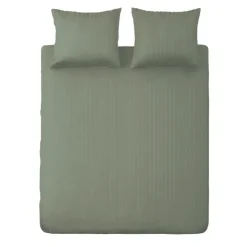 Ten Cate 100% Katoensatijnen Lits-jumeaux Dekbedovertrek - 240x200/220 - Groen