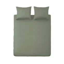 Ten Cate 100% Katoensatijnen Lits-jumeaux Dekbedovertrek - 240x200/220 - Groen