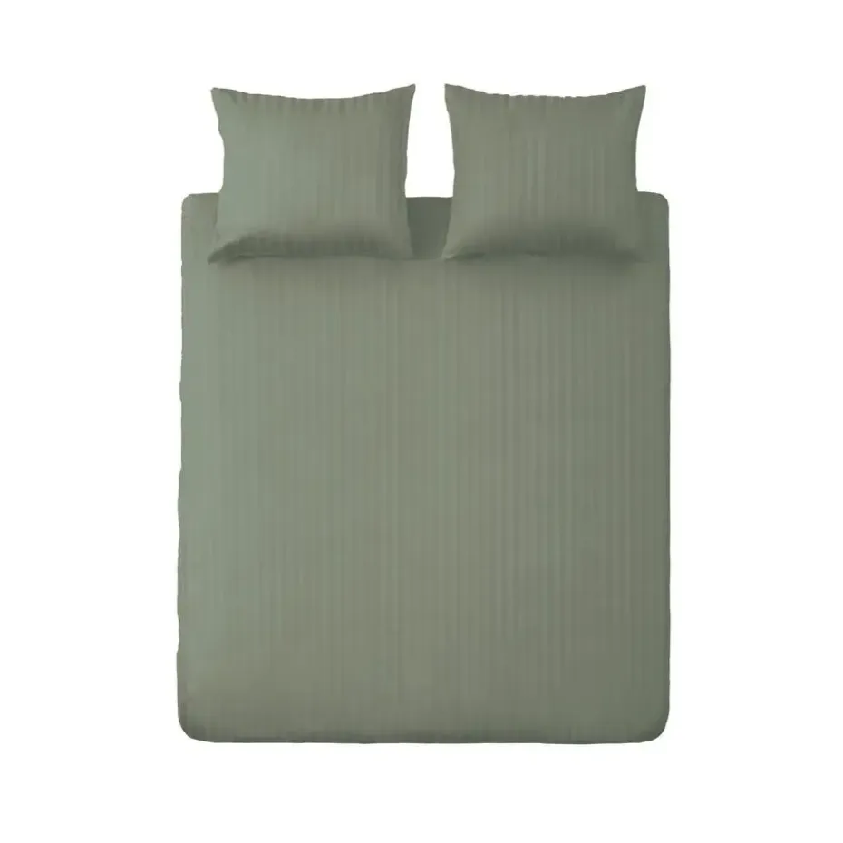 Ten Cate 100% Katoensatijnen Lits-jumeaux Dekbedovertrek - 240x200/220 - Groen