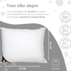 Ten Cate - Synthetisch Hoofdkussen - 60x70