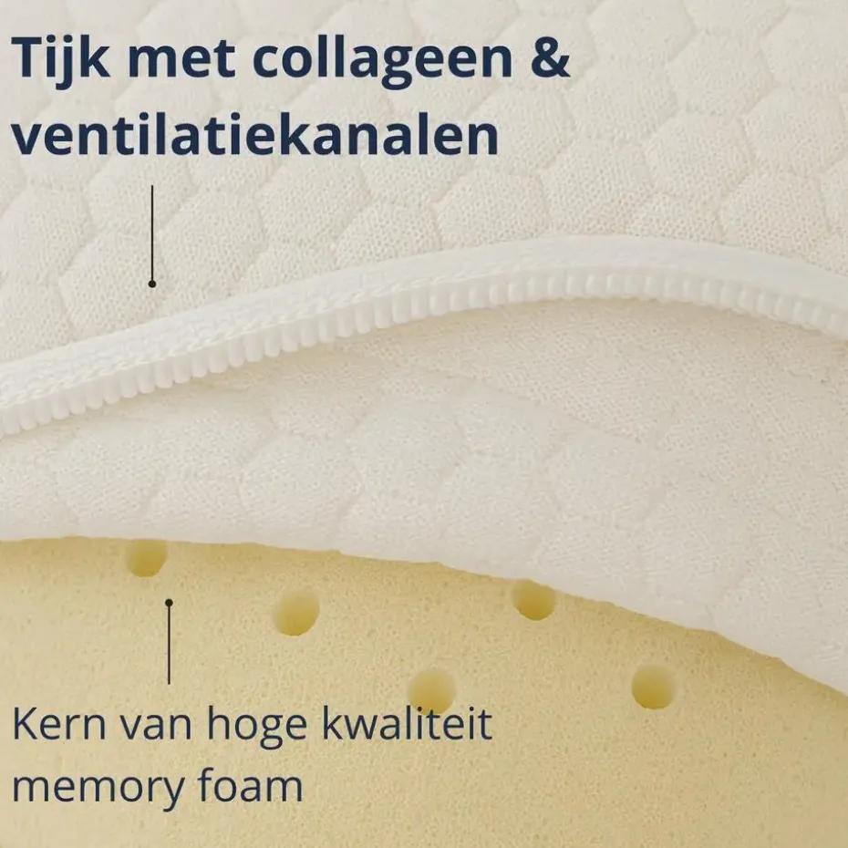 Ten Cate anti age hoofdkussen - traagschuim - 60x70 cm