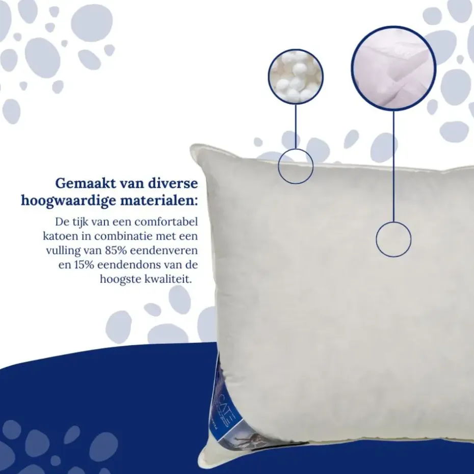 Ten Cate Halfdonzen Hoofdkussen - 60x70 - 2 stuks