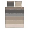 Ten Cate Katoenen Dekbedovertrek - 240x200/220 - Zig Zag Taupe