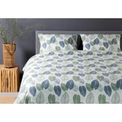 Ten Cate Katoenen Dekbedovertrek - 140x200/220 cm - Graphic Leaves