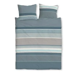 Ten Cate Katoenen Dekbedovertrek - 200x200/220 - Lara Petrol