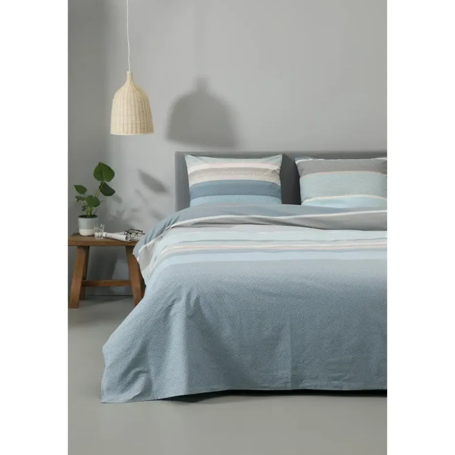 Ten Cate Katoenen Dekbedovertrek - 200x200/220 - Lara Petrol
