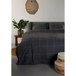 Ten Cate Katoenen Dekbedovertrek - 140x200/220 cm - Louis Antraciet