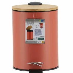 Tendance Badkamer prullenbak Bamboo vibe - soft close - 3 ltr