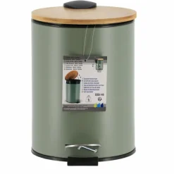 Tendance Badkamer prullenbak Bamboo vibe - soft close - 3 ltr