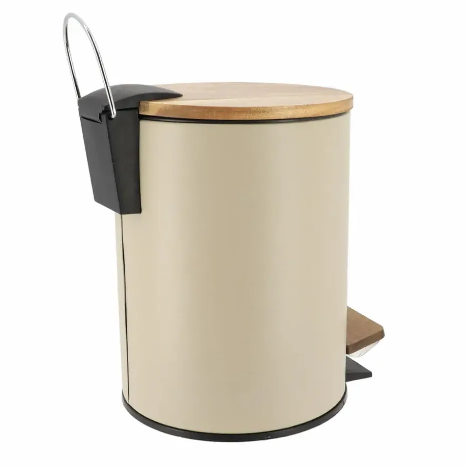 Tendance Badkamer prullenbak Bamboo vibe - soft close - 3 ltr