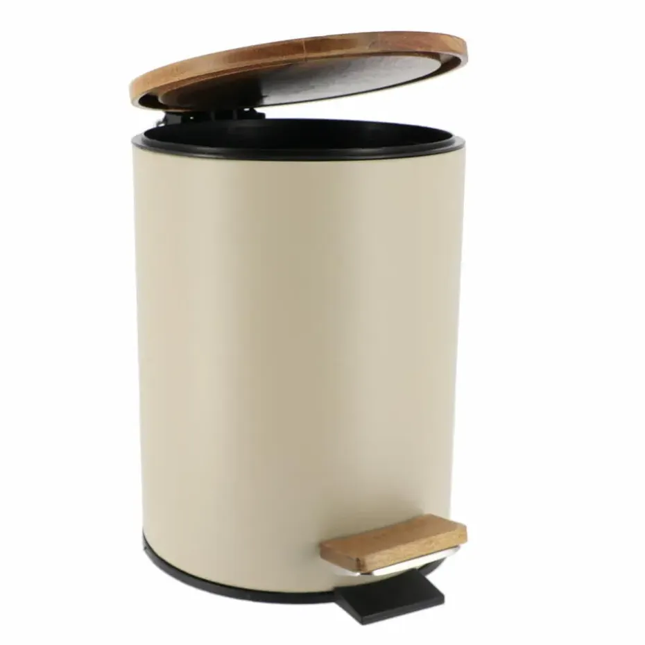 Tendance Badkamer prullenbak Bamboo vibe - soft close - 3 ltr