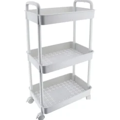Tendance Keuken/badkamer trolley 3 laags - 38 x 26 x 77cm - wit