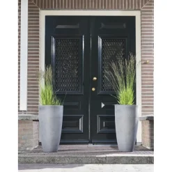 Ter Steege Bloempot - gerecycled kunststof - grijs - 50 x 29 cm