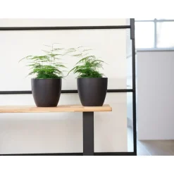 Ter Steege Bloempot - zwart - Scandinavisch - 16 x 18 cm