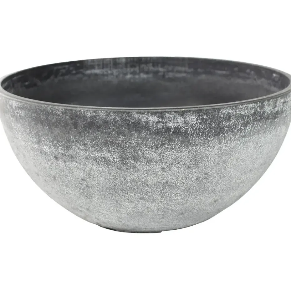 Ter Steege Bloempot schaal - kunststof - grijs - D55xH23 cm