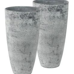 Ter Steege Plantenpot - betongrijs - kunststof-steenpoeder - 29x50 cm