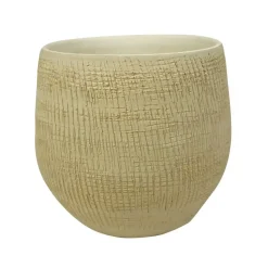 Ter Steege Plantenpot - moderne look - beige - 22 x 20 cm