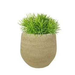 Ter Steege Plantenpot - moderne look - beige - 22 x 20 cm