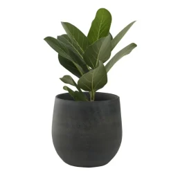 Ter Steege Plantenpot - moderne look - grafiet - 18 x 16 cm