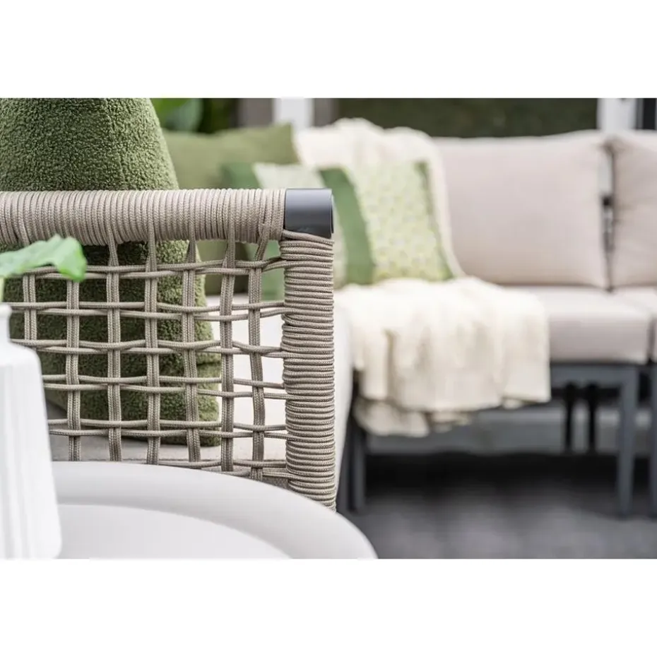 Teramon hoekset - 4-dlg. - carbon black - taupe - desert sand