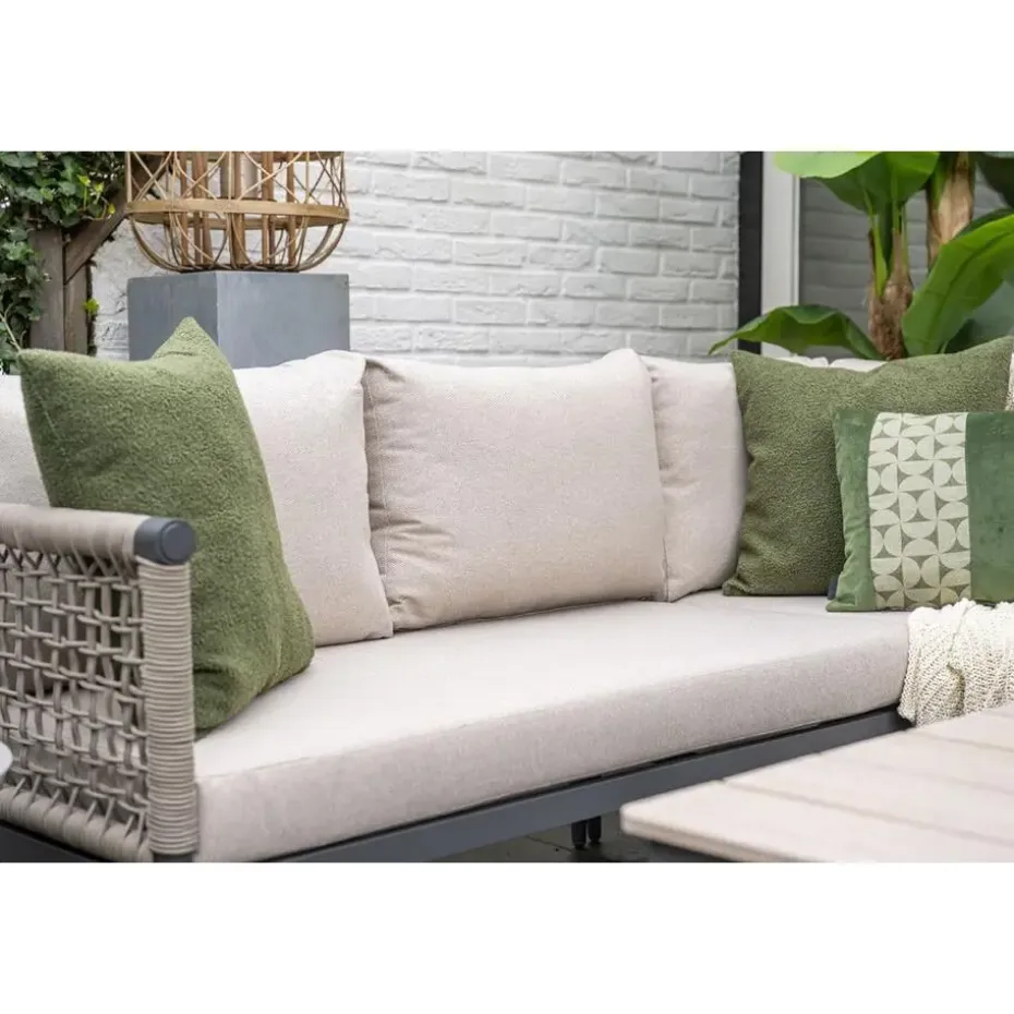 Teramon hoekset - 4-dlg. - carbon black - taupe - desert sand