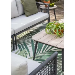 Teramon hoekset - 4-dlg. - carbon black - dark grey - valley sand