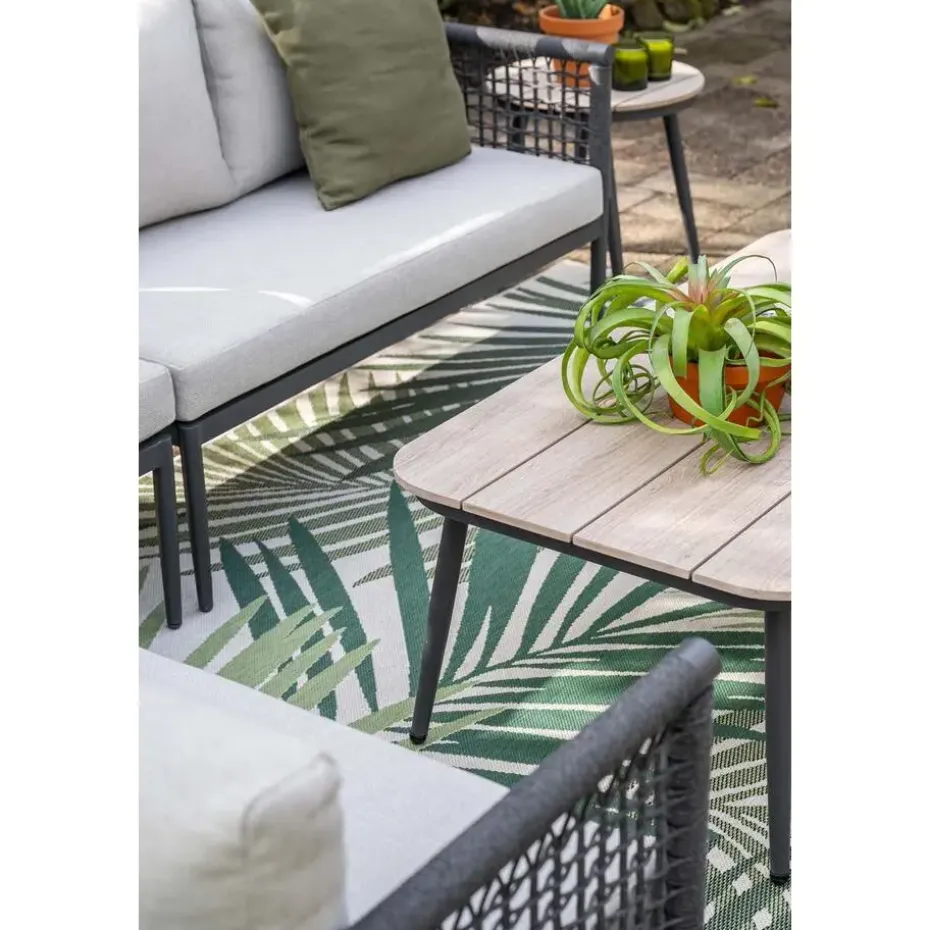 Teramon hoekset - 4-dlg. - carbon black - dark grey - valley sand