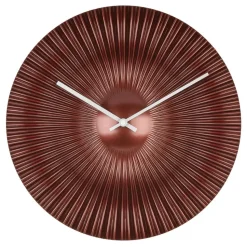 TFA radio gestuurde wandklok - kunststof - koper - Dia 18 cm