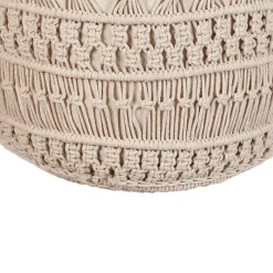 THAKOT - Poef - Beige - 45 x 45 x 45 cm - Katoen